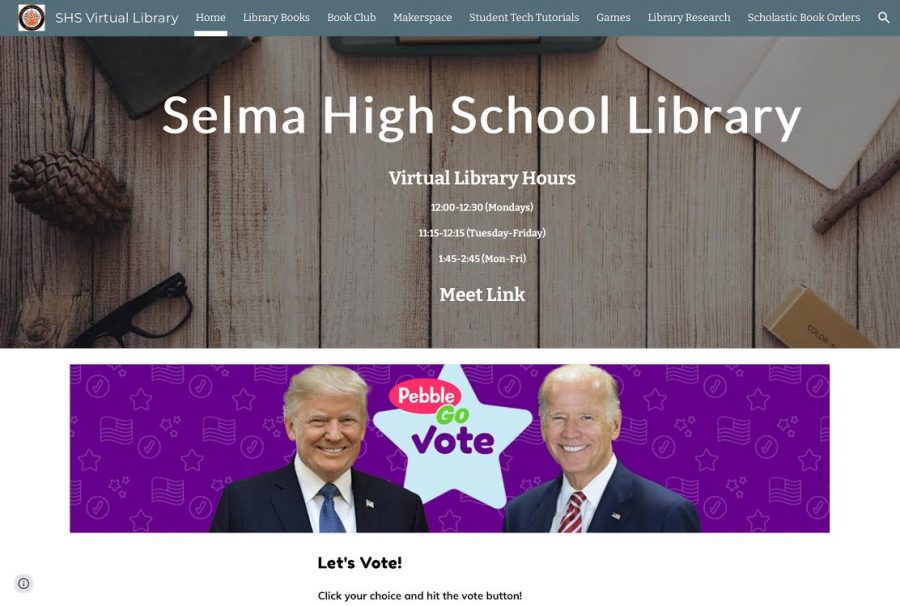 Screenshot of the New Library Website