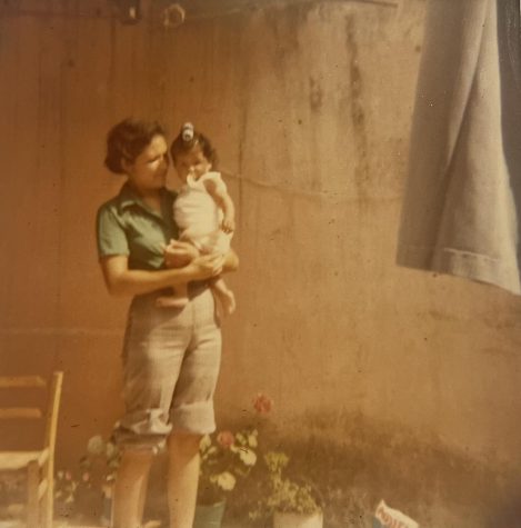 My mom as an infant being held by my abuela in Mexico.