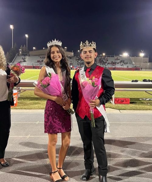 Homecoming King and Queen: Elijah Vasquez and Jasmine Godinez