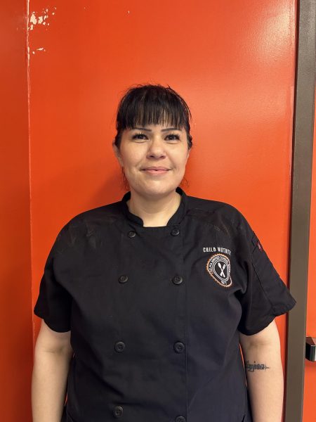 Leticia Garza at work in her uniform