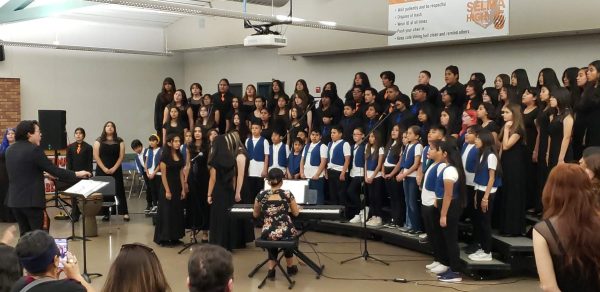 Selma High Choir Hosted the “Blossom into Song” Spring Concert in the Dining Hall, Which Symbolically Celebrated their Shared Love of Vocal Arts. 