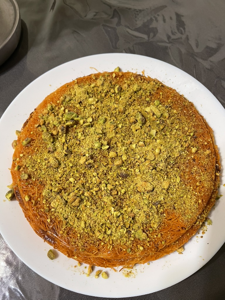 Yossra’s freshly baked Kunafa!