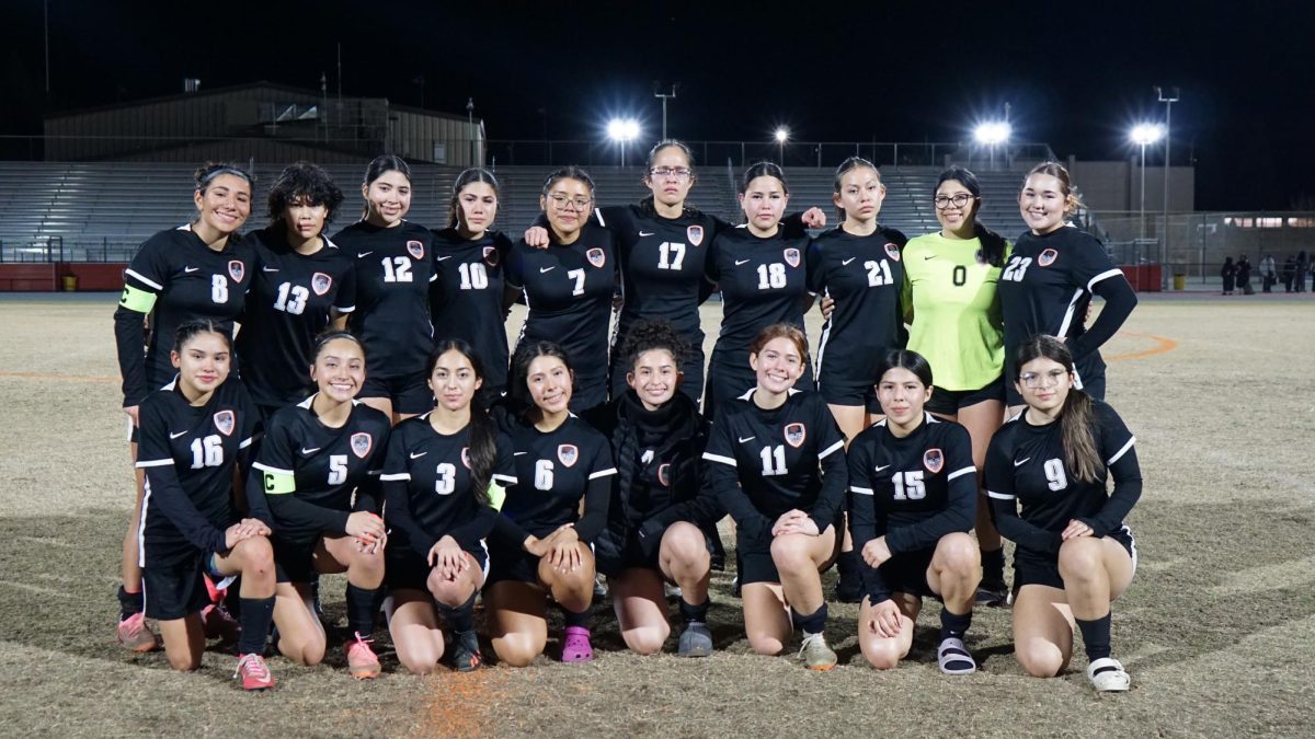 The Girls' Varsity Soccer Team on their Senior Night