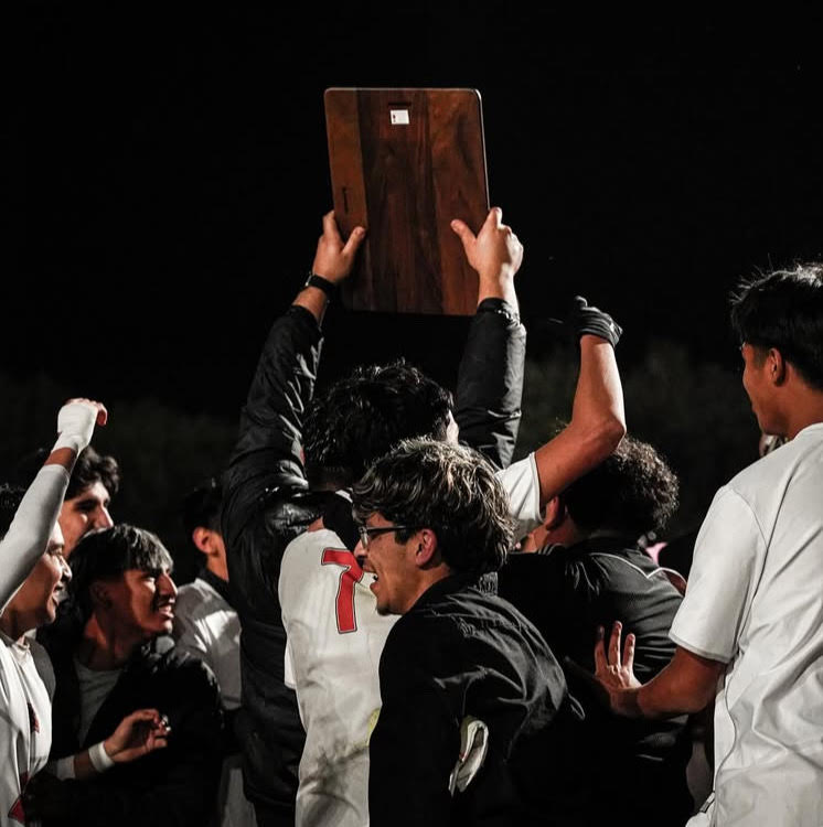 The Boys Soccer Team celebrating their win as Valley Champs
Photograph by Carlos Figueroa