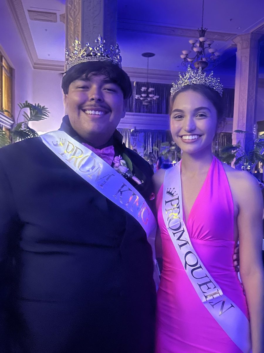Prom King and Queen Donovan Contreras and Kimberly Bojorquez 