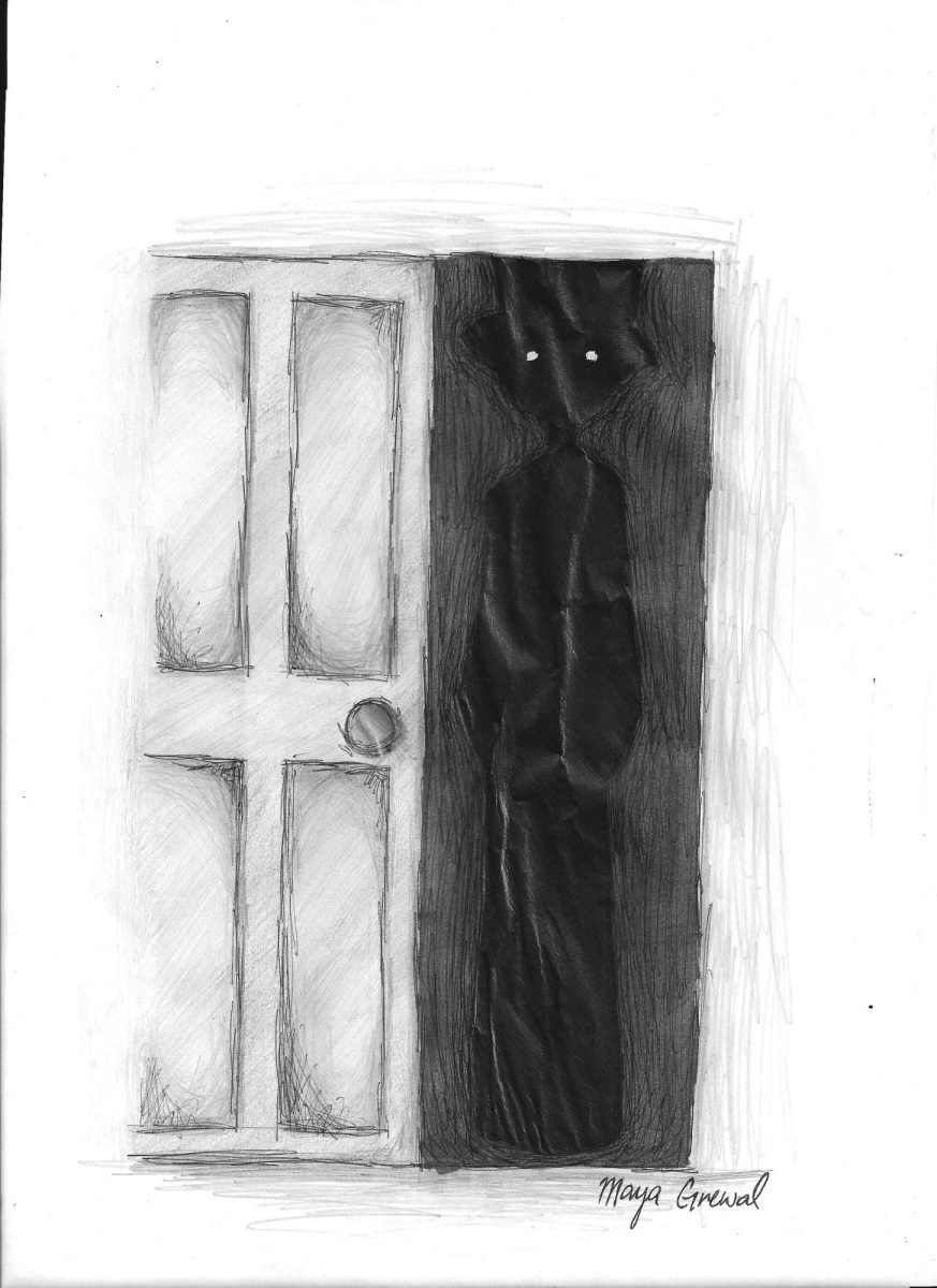 A representation of Mr. Tallguy, the tall man in Maya’s closet.