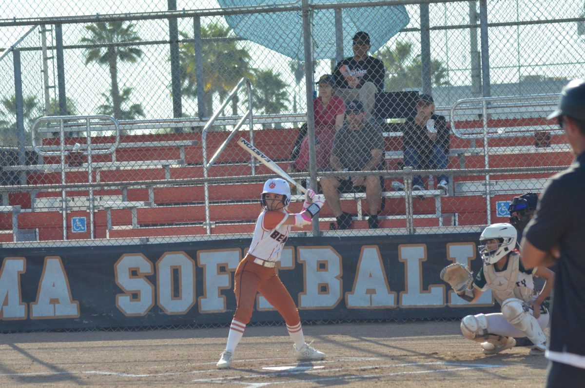 Jayleen Sisavanh preparing to swing.